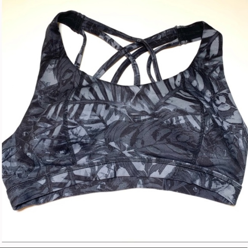 Sweaty Betty Women’s palm Leaf Crop Top/Sports Bra